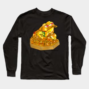 Apustaja Feng Shui Money Frog (Jin Chan) Long Sleeve T-Shirt